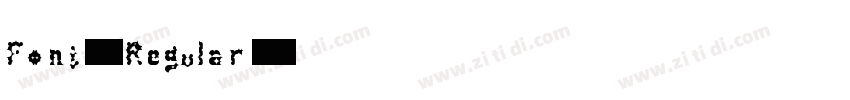 Font456 Regular字体转换